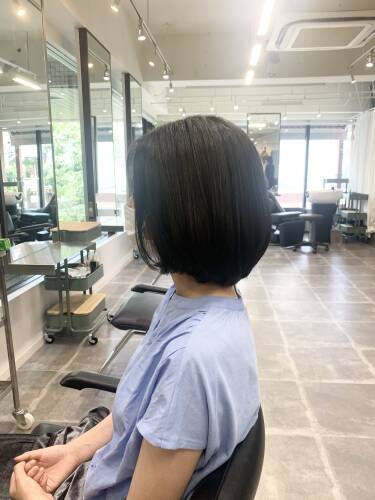 縮毛矯正をするまでの話　・縮毛矯正のボブヘアスタイル　2ヶ月経過